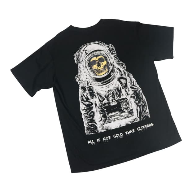 스컬 오버핏 반팔티셔츠