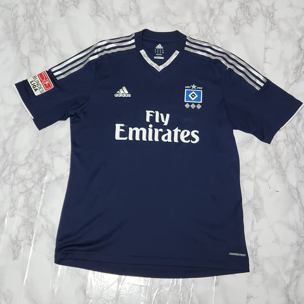 12-13 함부르크 어웨이 125주년 지급용 아디다스 유니폼 반팔