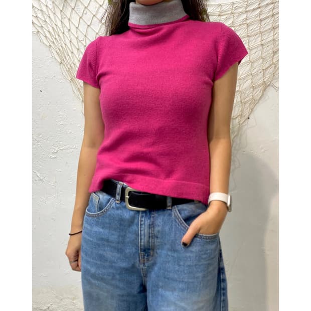 일본빈티지 반팔 니트