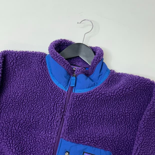 Patagonia 파타고니아 레트로 퍼플/블루 플리스 자켓