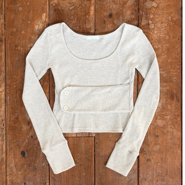 oshigh band baby long sleeve oatmeal