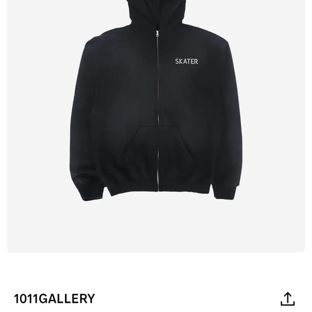 1011갤러리 스케이터 후드집업 구합니다