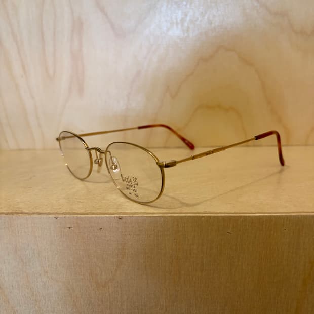 [니콜 SG]  골드 타원형 안경테