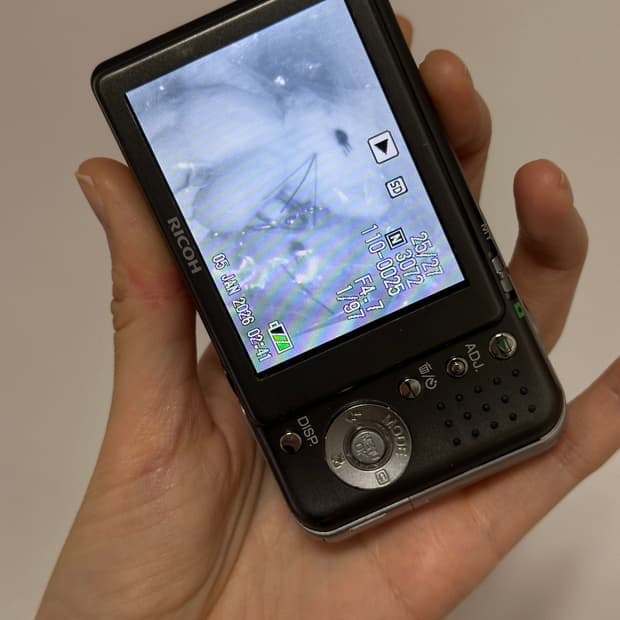 리코 카프리오 Ricoh Caplio R6 빈티지디카 실버 (작례)