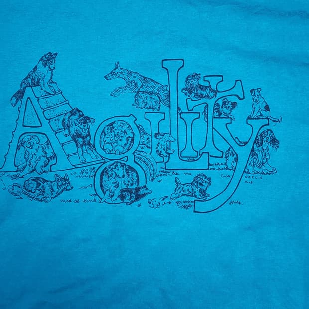 80-90s 오리지널 OZELIS “Agility Dog” 티셔츠 50