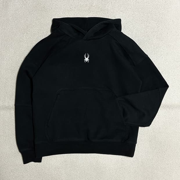 스파이더 우먼스 드롭 숄더 후디