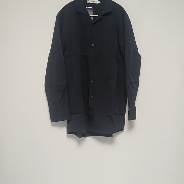 [새상품]수아레(SUARE) 스튜디오 오픈칼라 긴팔셔츠 -[M/네이비]