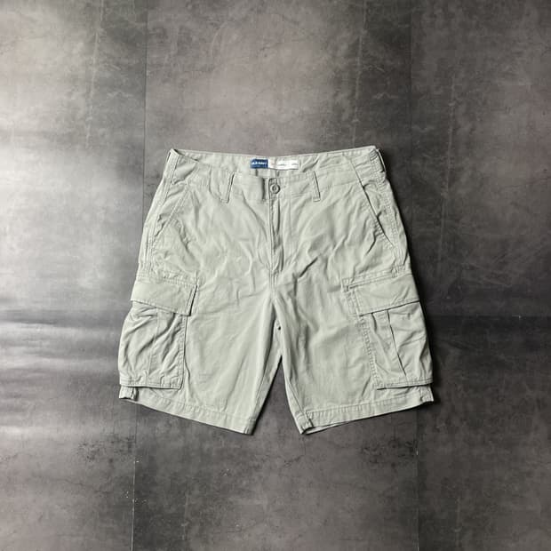 OLD NAVY 올드네이비 빈티지 라이트 카키 카고 하프팬츠 A00657