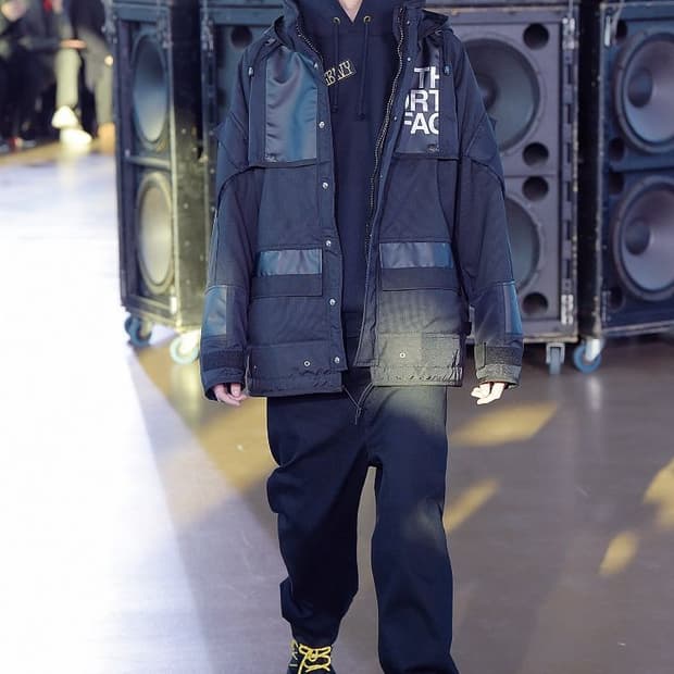 [M] 준야와타나베 노스페이스 콘트라스트 자켓