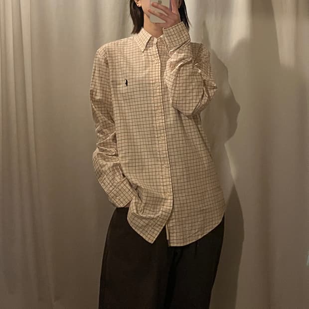 폴로랄프로렌 체크셔츠