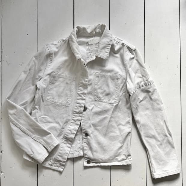 헬무트 랭 빈티지 화이트 데님 자켓
