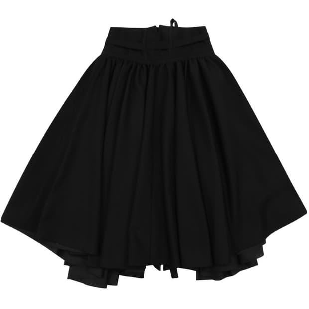 Corset Ruffle Skirt black