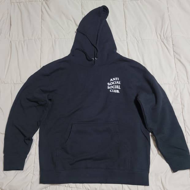 안티소셜소셜클럽 마인드 게임 후드 블랙 L사이즈 판매합니다