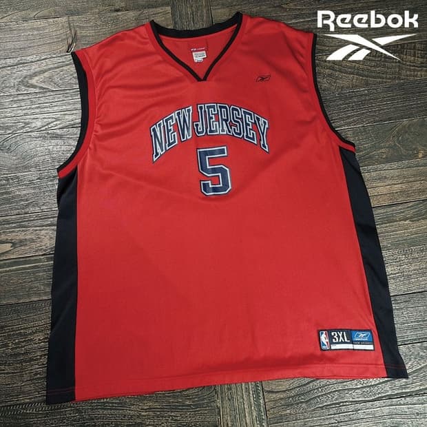 [리복] NBA 뉴저지 네츠 제이슨 키드 농구 져지 유니폼 M20298