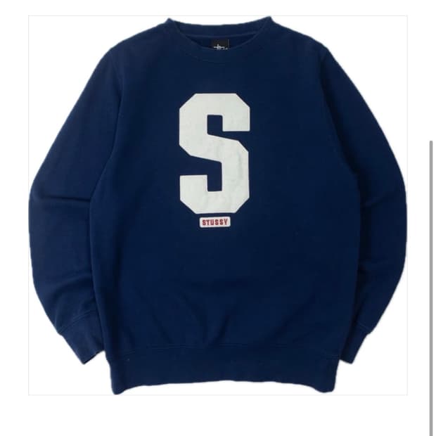 00s스투시 빅S로고 스웻셔츠