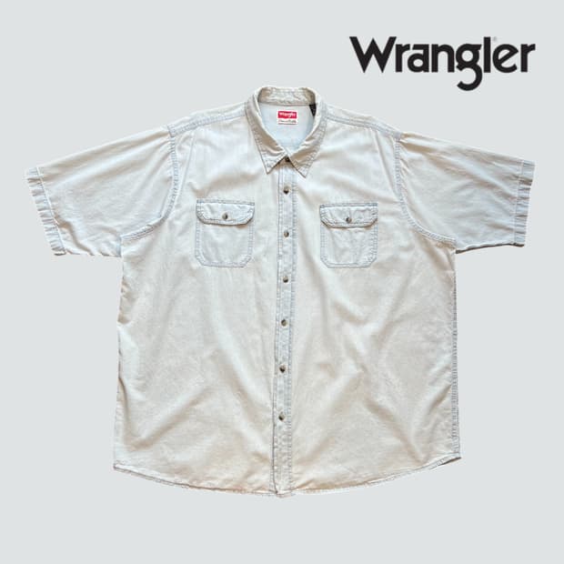 [3XL]랭글러 빅사이즈 반팔 워크 셔츠