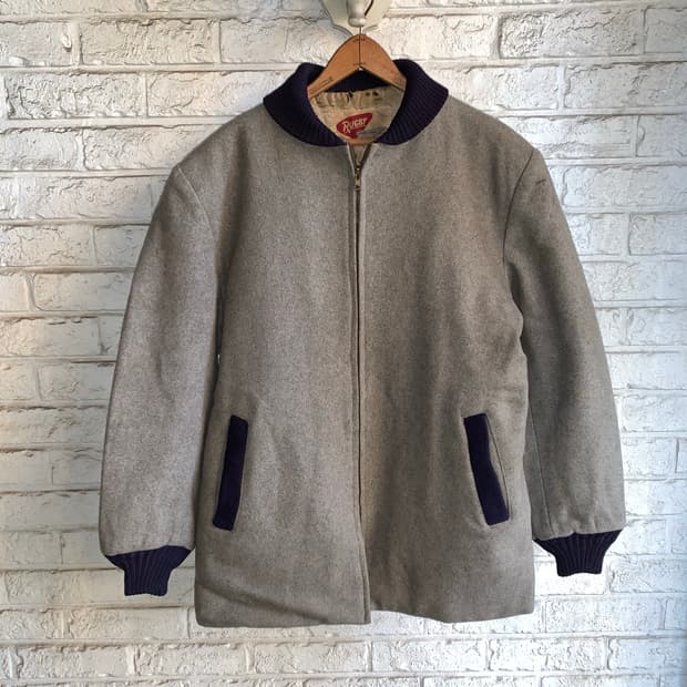 50년대 럭비 스포츠웨어 울 카코트 