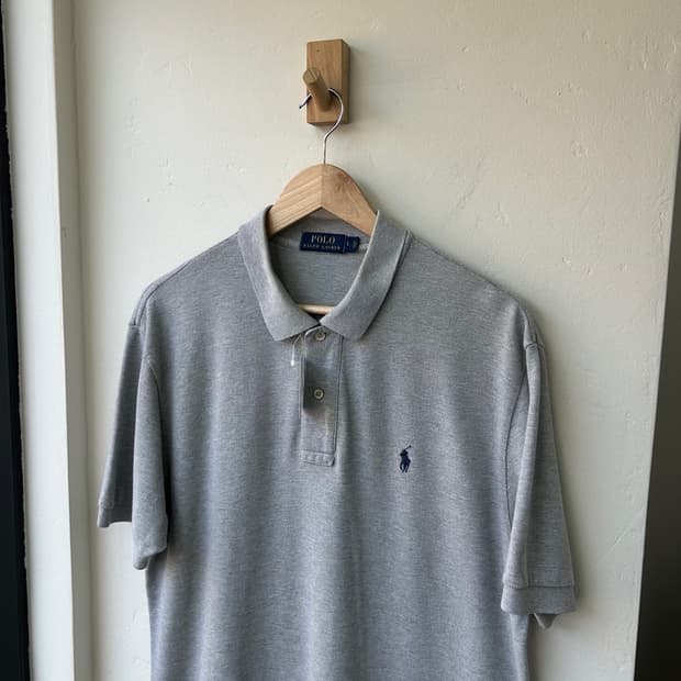 16542 - 폴로 랄프로렌 그레이 반팔 카라티