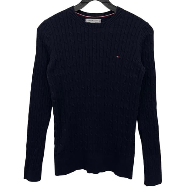 타미힐피거 우먼 케이블 니트 
