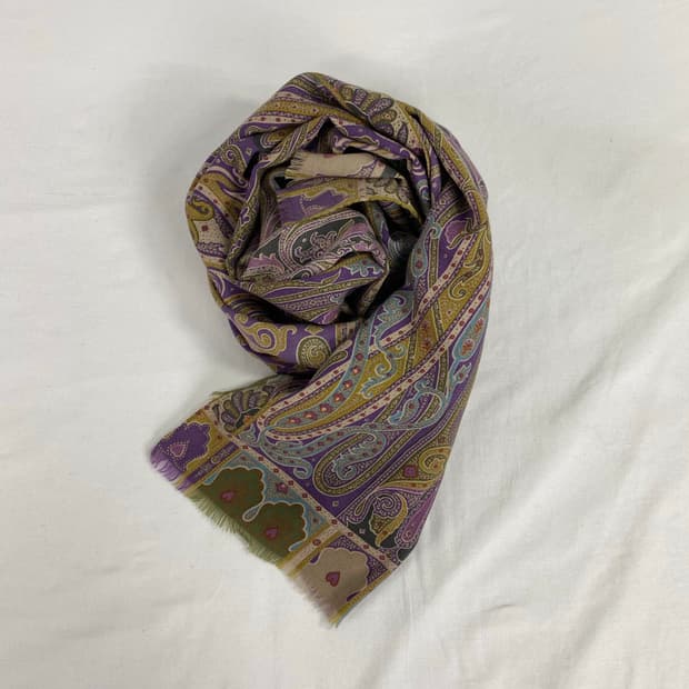 ETRO 에트로 시그니처 페이즐리 울/실크 스카프 머플러