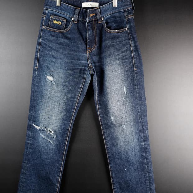 플랙진 데님 청바지