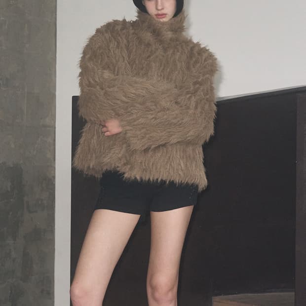 리버시블 시어링 퍼 자켓 [MOCHA]