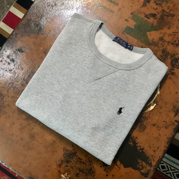폴로랄프로렌 그레이 기모 맨투맨 스웨트셔츠 남성 105 사이즈 