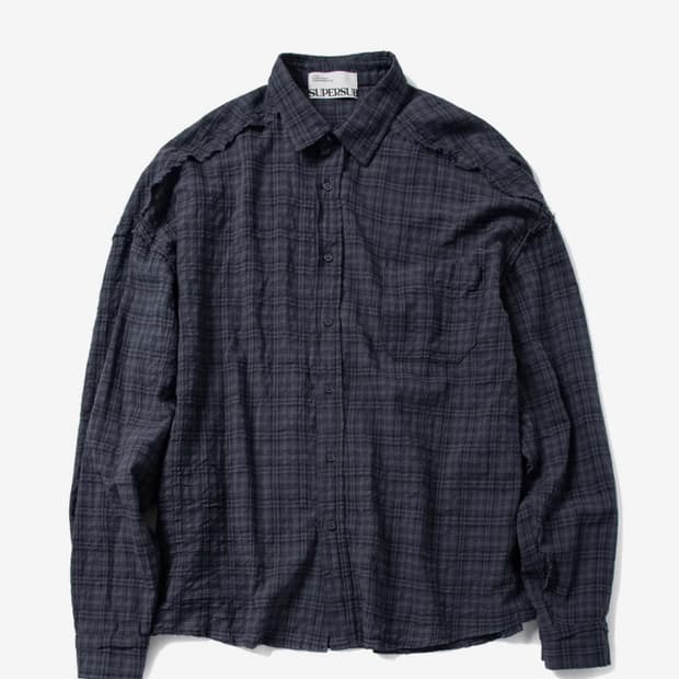 (L)슈퍼서브 컷 오프 그런지 체크셔츠 판매