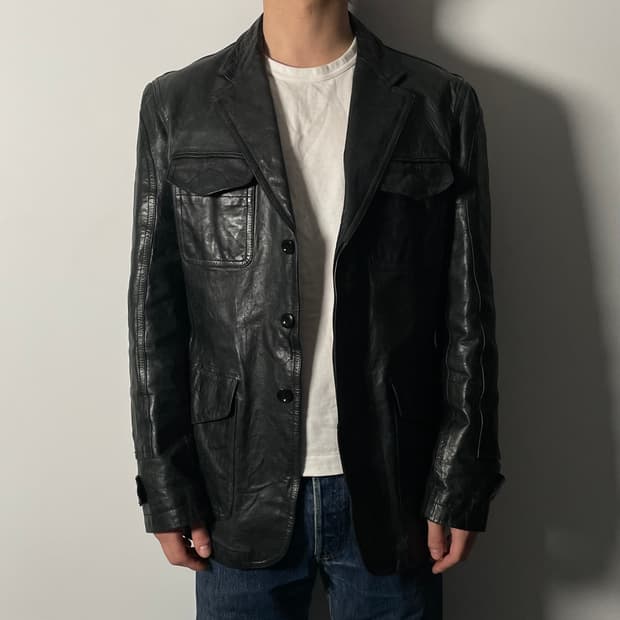 CP컴퍼니 리얼레더 포켓 블레이저 자켓  (on.604) 