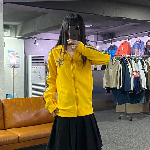 아디다스 옐로우 유로파 트랙탑 져지 B4352