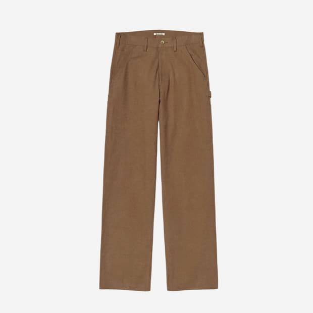 (4) AURALEE Washed Heavy canvas pants