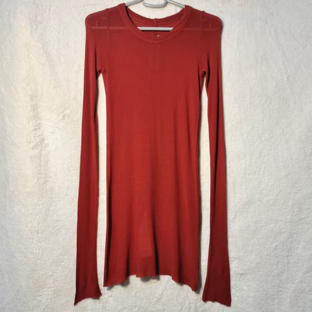 릭오웬스 릴리즈 FW17 실크혼방 레이온 롱슬리브 (38) 시착만+세탁완