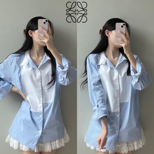 로에베 비대칭 셔츠