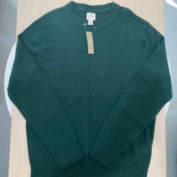 J.Crew RUGGED MERINO 울 블렌드 니트 L