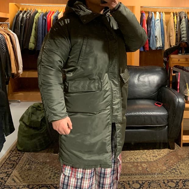 schott x 앤더슨벨 덕다운 N-3B 파카 L 105 세이지