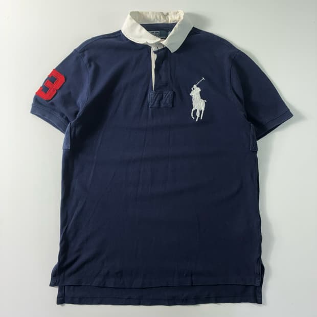 Polo  폴로 랄프로렌 빅포니 네이비 반팔 카라티셔츠