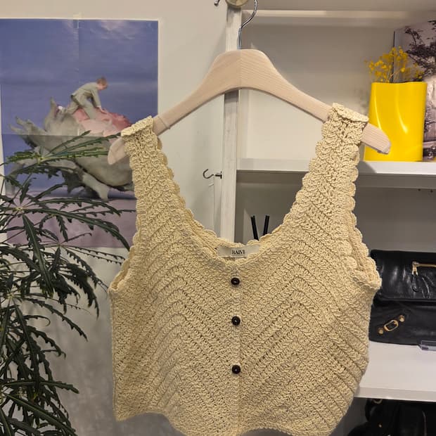 RAIVE 레이브 니트 탑 뷔스티에