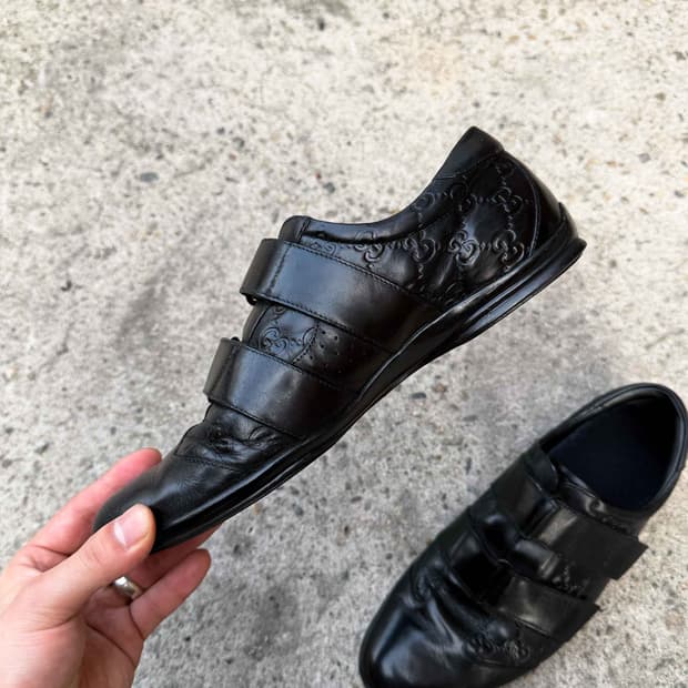 구찌 더블벨크로 스니커즈