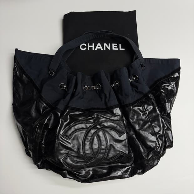 샤넬 정품 빅로고 빅백