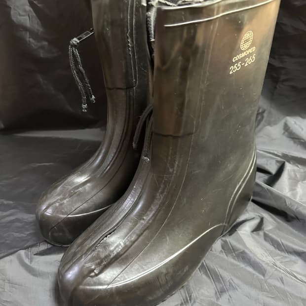 COSMOPED OG 독일군 레인부츠 오버부츠 버니 부츠 칸예웨스트