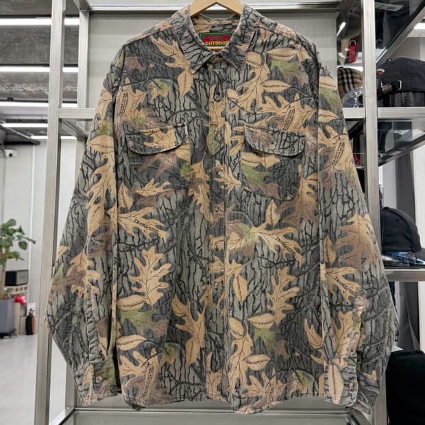 아비드 아웃도어 Avid Outdoor 00s 헤링본 울 셔츠