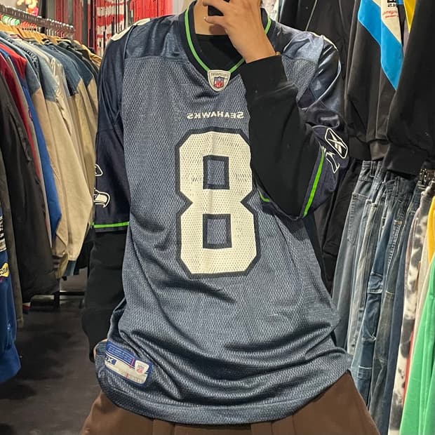 [IM] NFL X Reebok 그레이 No.8 반팔져지