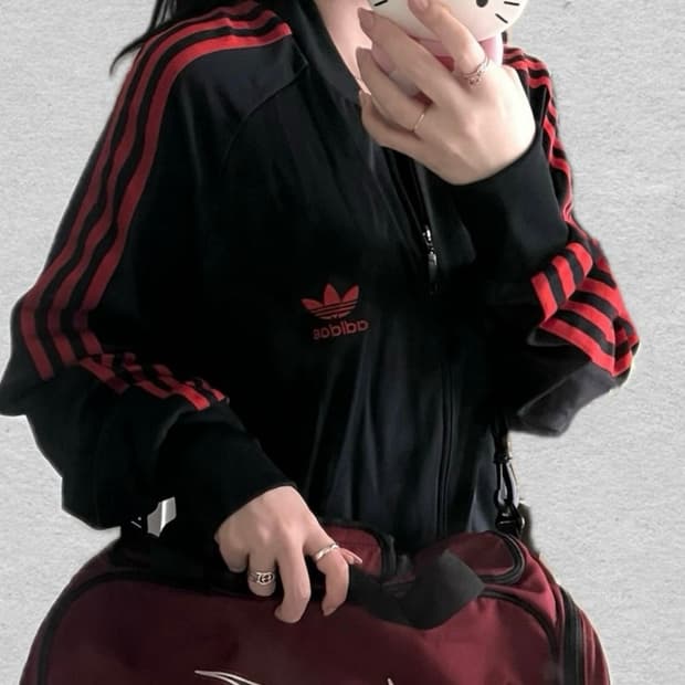 아디다스 파이어버드 검빨 저지