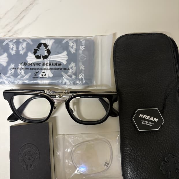 크롬하츠 안경 덕버터 블랙/실버