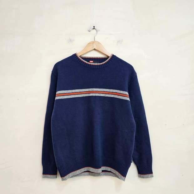 [LEE] 리 라운드넥 울 니트