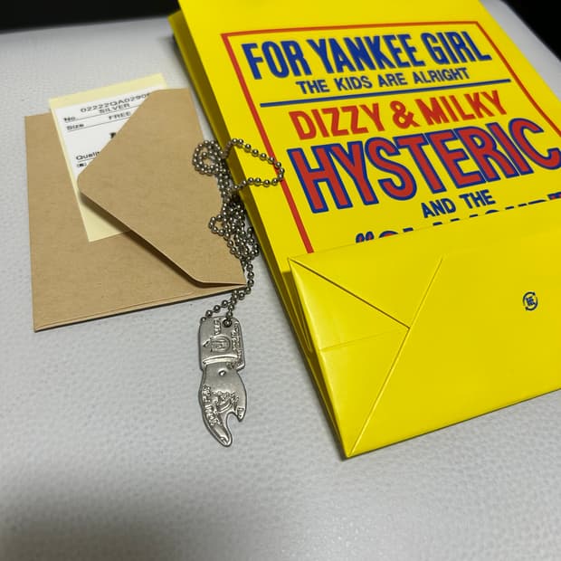 히스테릭 글래머 핑거 목걸이 풀구성