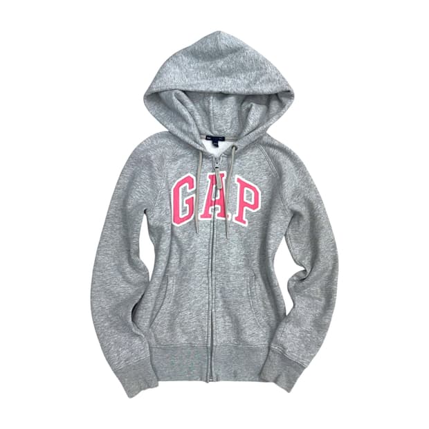 Gap gray hood zip up