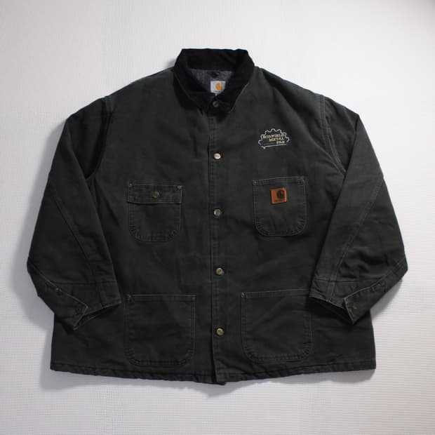 90's Carhartt 칼하트 MOS 모스그린 덕 디트로이트 워크자켓