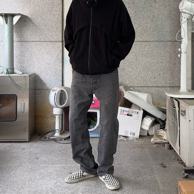 리바이스 501 흑청 데님 팬츠