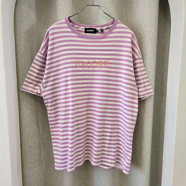 XLARGE 엑스라지 스트라이프 반팔 티셔츠 
